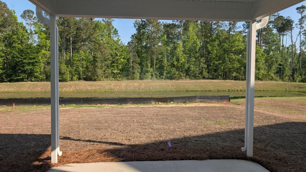 Exterior details and patio area of a home in Parker's Preserve, Ridgeville (Image 22).