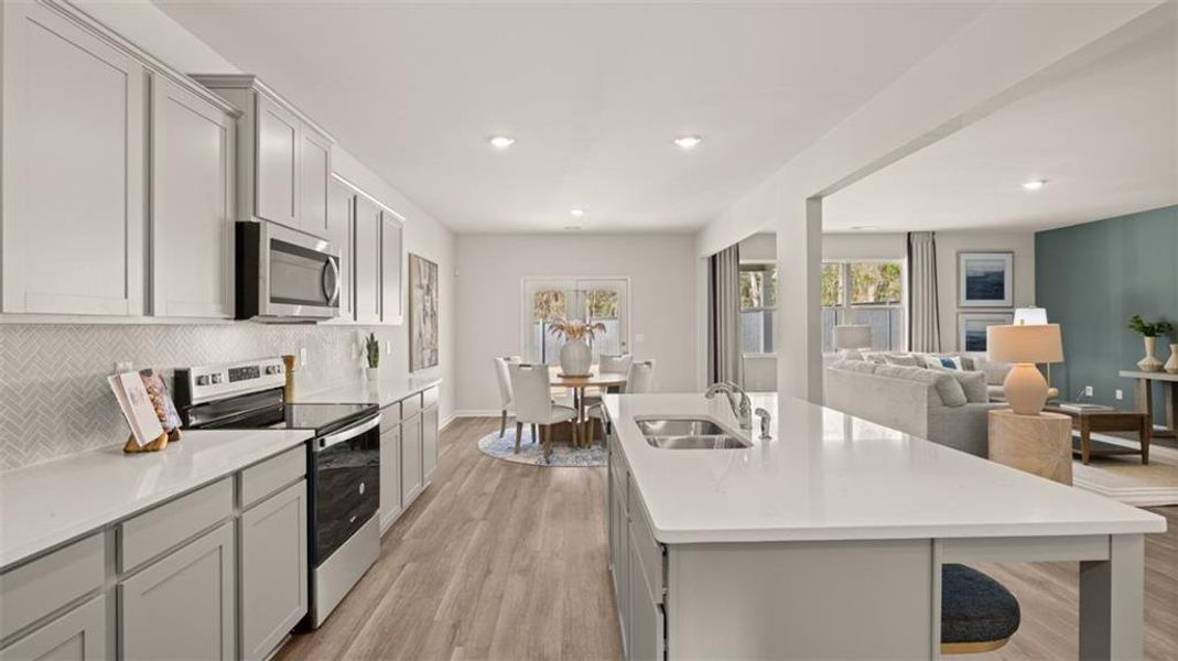 Furnished interior view inside a new home in Jackson Landing, Jefferson (Image 14).