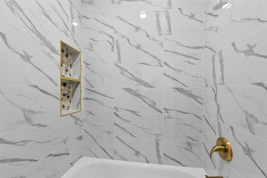 Close-up of interior finishes inside a home in , Houston (Image 19).