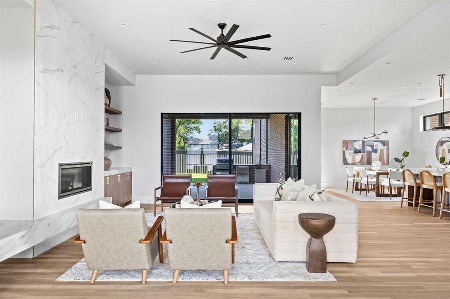 Furnished interior view inside a new home in , Dallas (Image 9). Furnished interior view inside a new home in , Dallas (Image 9).