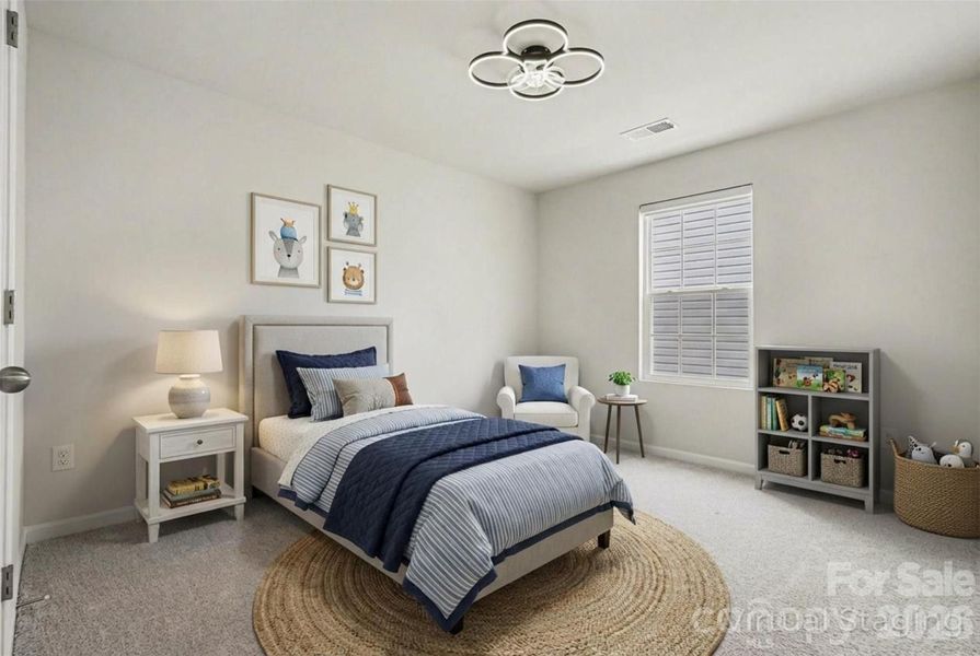 Furnished interior view inside a new home in , Charlotte (Image 21).