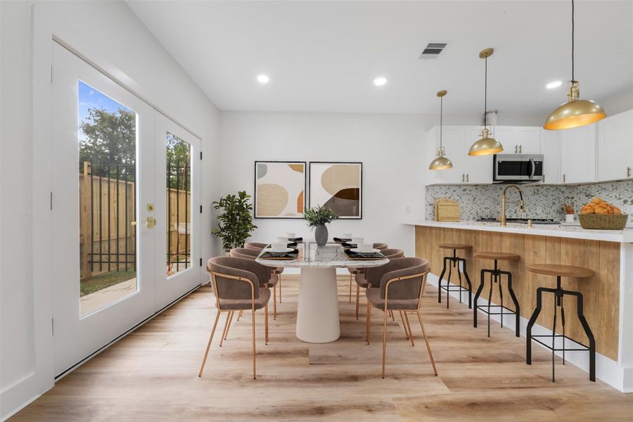 Furnished interior view inside a new home in , Houston (Image 6).