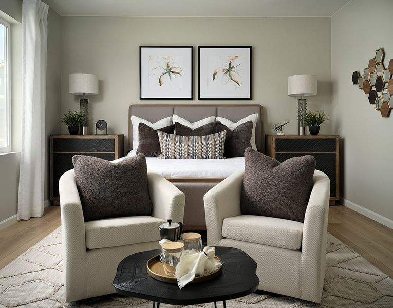 Furnished interior view inside a new home in Medley at Reunion Ridge, Commerce City (Image 12).