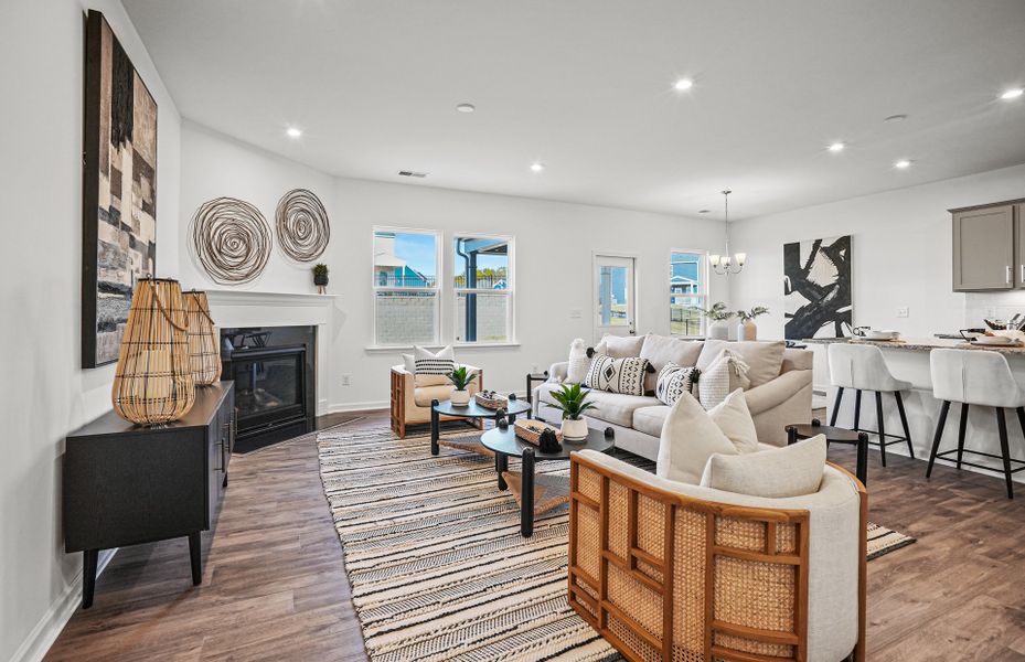 Furnished interior view inside a new home in Parkside Crossing, Charlotte (Image 15).
