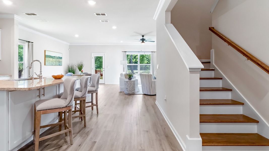 Furnished interior view inside a new home in Fallschase, Tallahassee (Image 23).