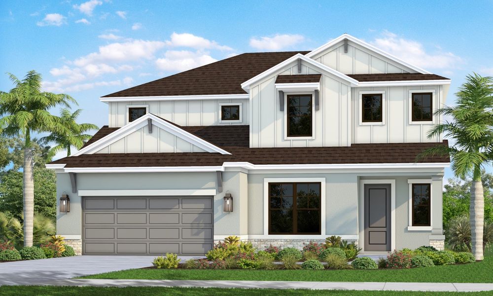 Representative exterior photo of a completed home built from the Sea Glass by Neal Communities in Canoe Creek, Parrish, FL (Image 2).