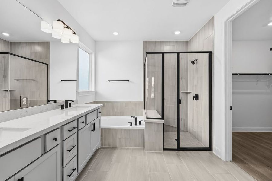 Furnished interior view inside a new home in Travisso, Leander (Image 6).