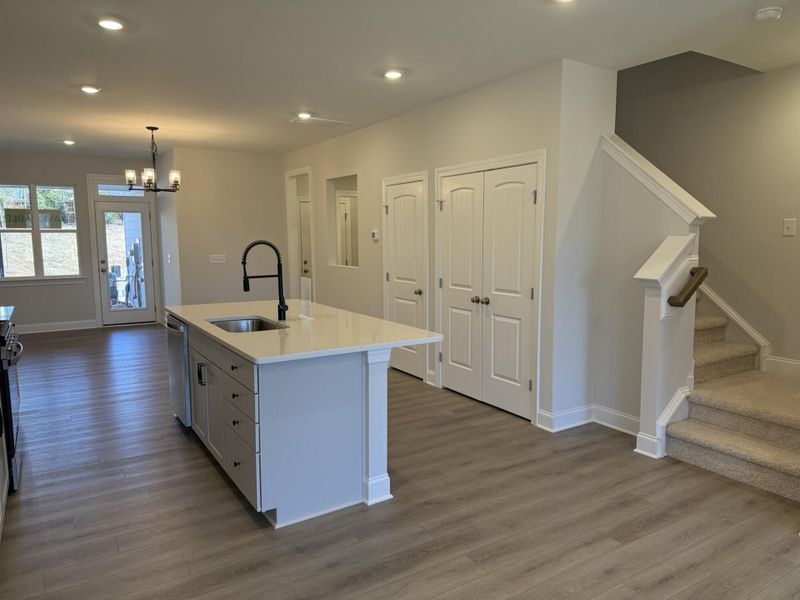 Furnished interior view inside a new home in Enclave at Traditions Townhomes, Wake Forest (Image 6).