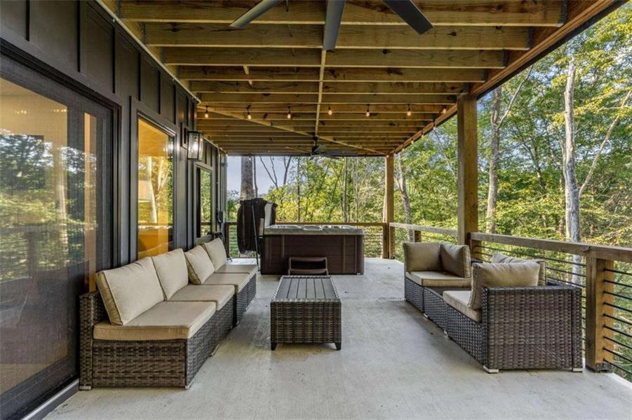 Exterior details and patio area of a home in , Ellijay (Image 3). Exterior details and patio area of a home in , Ellijay (Image 3).