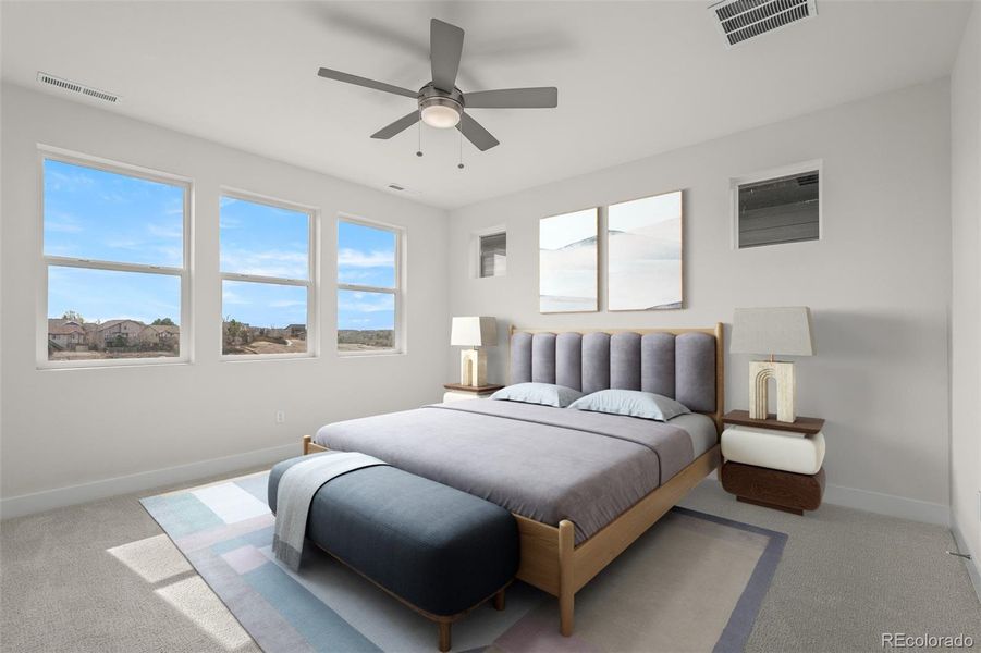 Furnished interior view inside a new home in Trailside at Cottonwood Creek, Colorado Springs (Image 8).