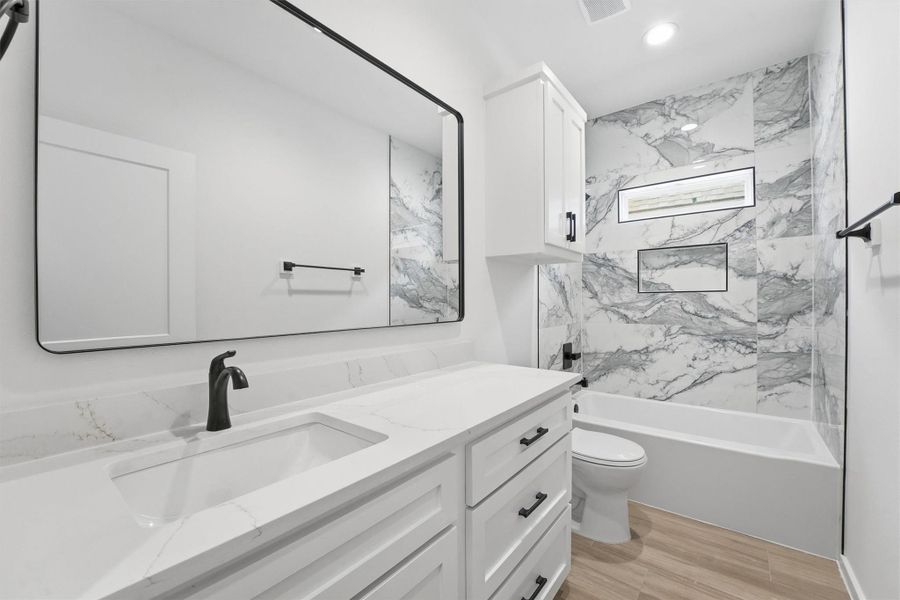 Furnished interior view inside a new home in , La Porte (Image 8).