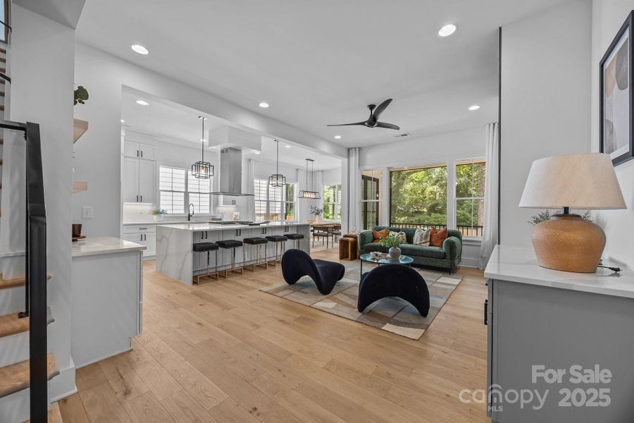Furnished interior view inside a new home in , Charlotte (Image 18).