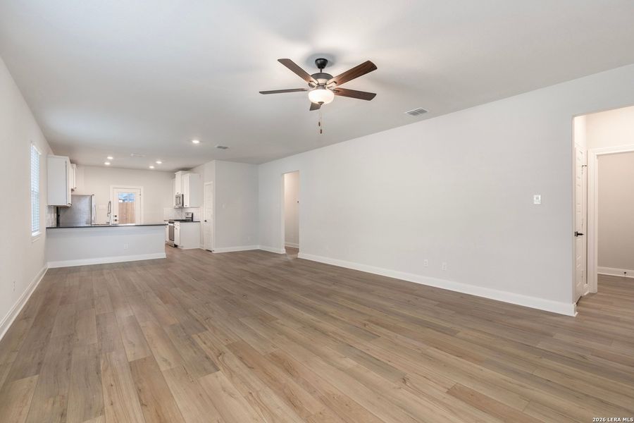Spacious, unfurnished interior of a new home in Hightop Ridge, Converse (Image 13). Spacious, unfurnished interior of a new home in Hightop Ridge, Converse (Image 13).