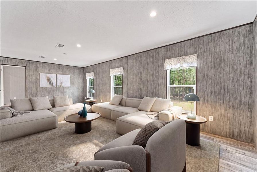 Furnished interior view inside a new home in , Elberton (Image 4).