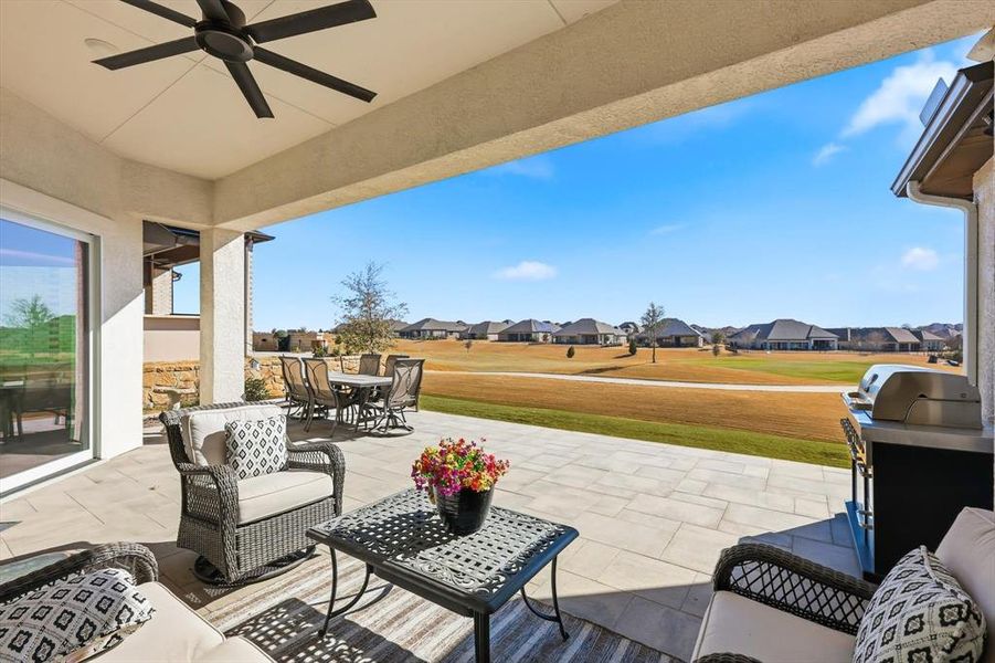 Patio with amazing views