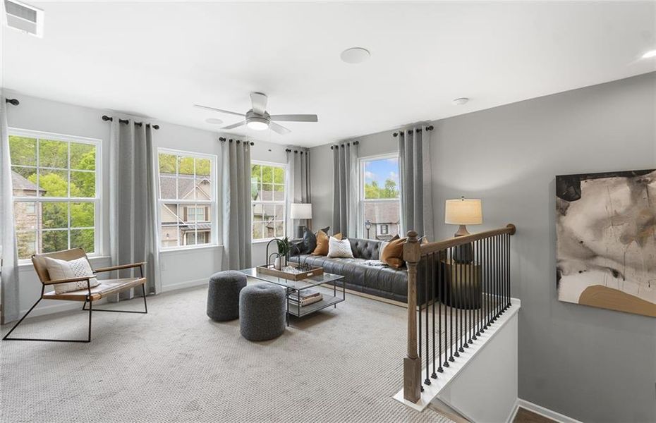 Furnished interior view inside a new home in Sierra Creek, Hoschton (Image 27).