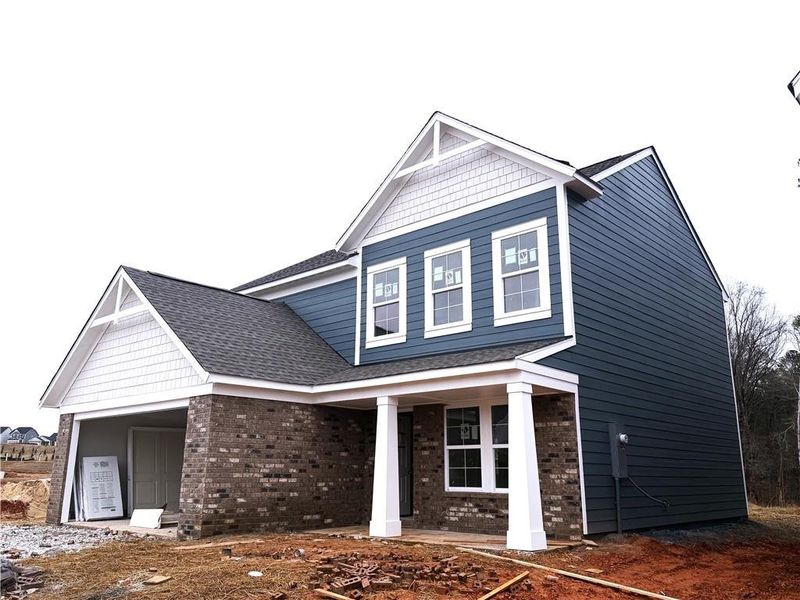 In-progress construction of a new home in Twin Lakes, Hoschton, GA (Image 4).