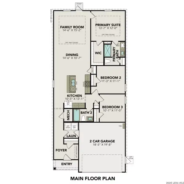 2D floor plan layout of this home in Agave, San Antonio, TX (Image 2). 2D floor plan layout of this home in Agave, San Antonio, TX (Image 2).