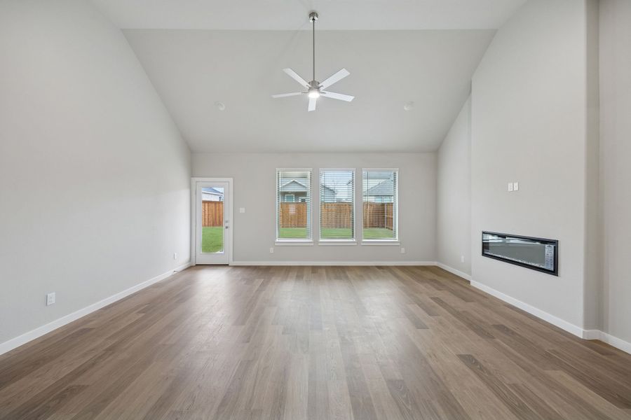 Living Room in the Stanley II home plan by Trophy Signature Homes – REPRESENTATIVE PHOTO Living Room in the Stanley II home plan by Trophy Signature Homes – REPRESENTATIVE PHOTO
