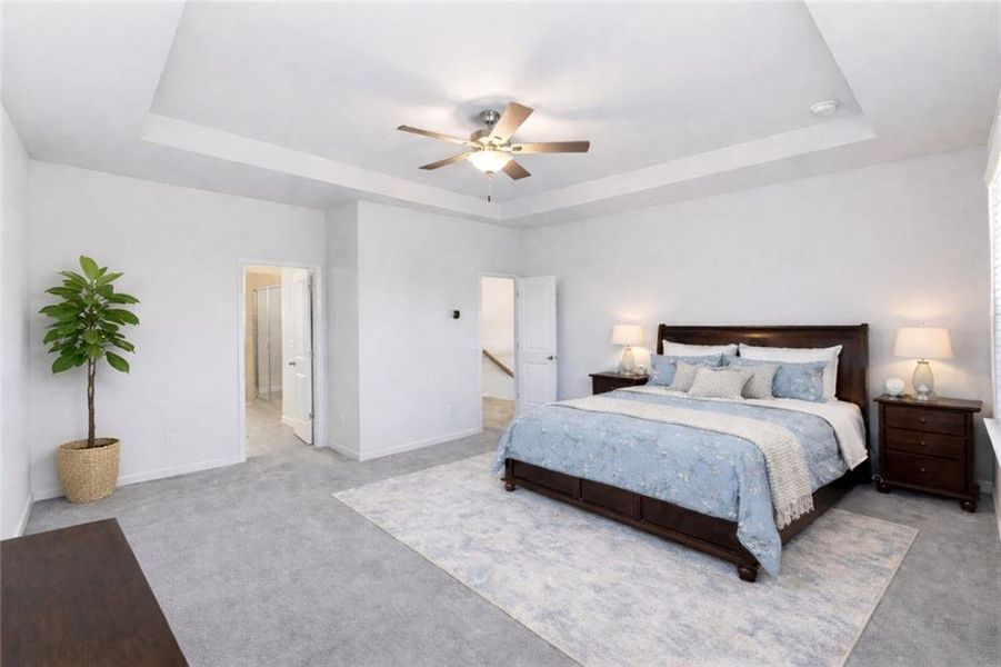 Furnished interior view inside a new home in Carmichael Farms, Canton (Image 11).