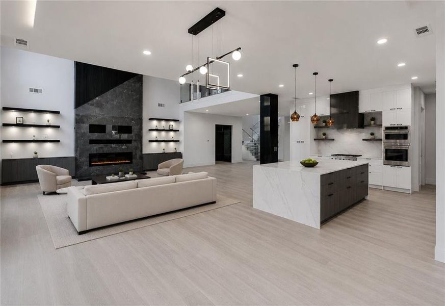 Furnished interior view inside a new home in , Buford (Image 27).