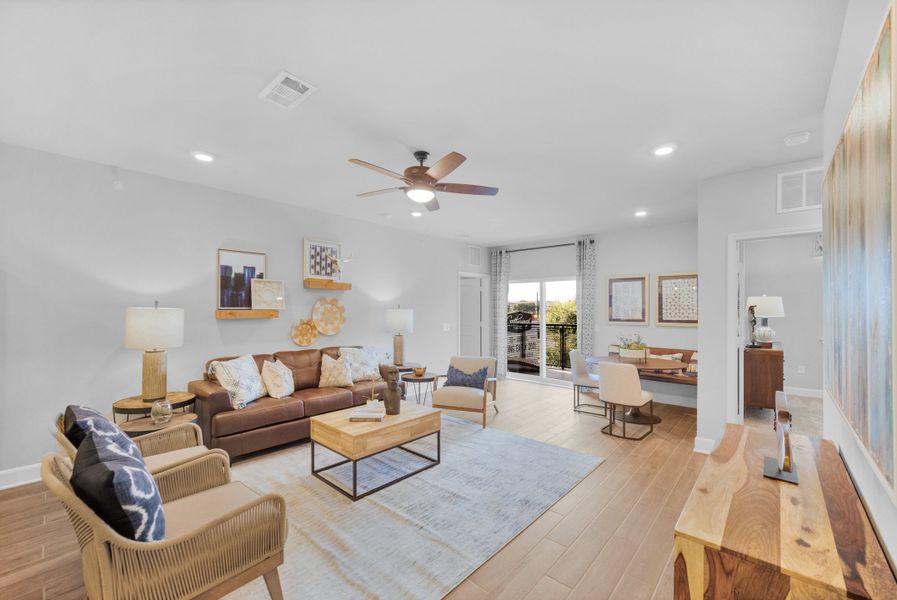 Furnished interior view inside a new home in Gatherings® at Westview, Houston (Image 10).