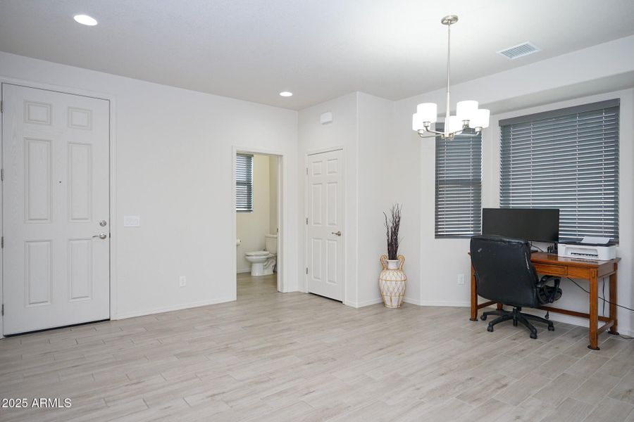 Formal Dining and half bath Formal Dining and half bath