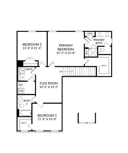 2D floor plan layout for the The Fenton by Stanley Martin Homes in Rhodes Glen, Lawrenceville, GA (Image 4). 2D floor plan layout for the The Fenton by Stanley Martin Homes in Rhodes Glen, Lawrenceville, GA (Image 4).