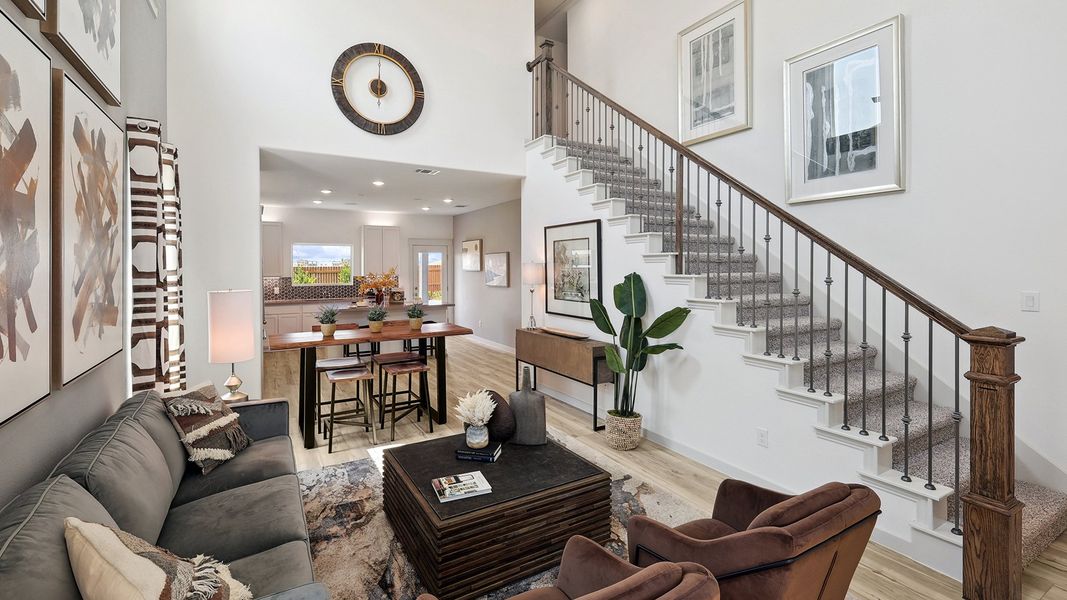 Representative furnished interior of a home built from the Latitude by DRB Homes in Bel Air Village, Sherman (Image 5).