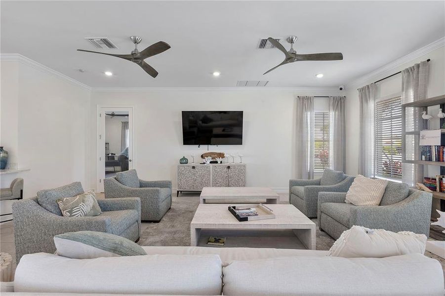 Furnished interior view inside a new home in Palmetto Landing at Babcock Ranch - Tradition, Punta Gorda (Image 30).