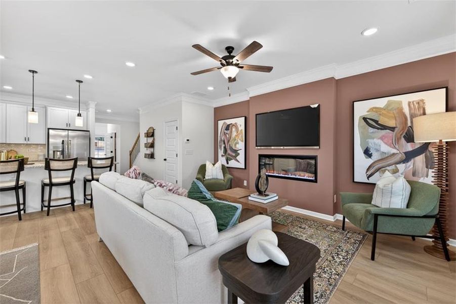 Furnished interior view inside a new home in Ellison Square, Loganville (Image 12).