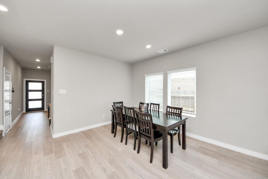 Furnished interior view inside a new home in Heights of Barbers Hill, Baytown (Image 6).