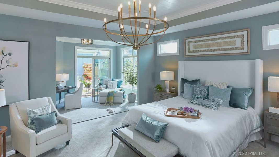 Representative furnished interior of a home built from the Provenance by Epcon Communities in The Courtyards at Bailey Farms, Dacula (Image 11).