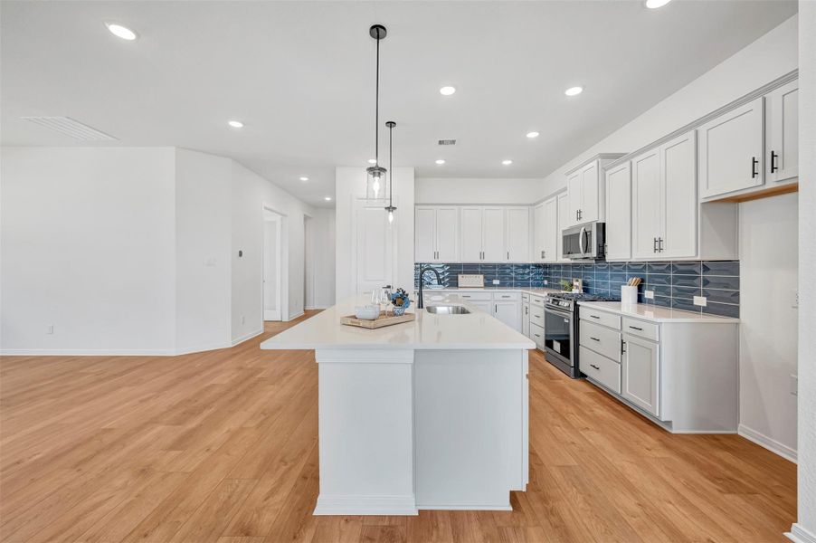Furnished interior view inside a new home in Jordan Ranch - Terrace Collection, Fulshear (Image 10).