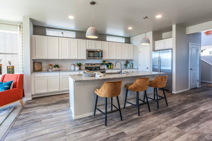 Representative furnished interior of a home built from the Rowling by Hartford Homes in Trailside, Timnath (Image 12).