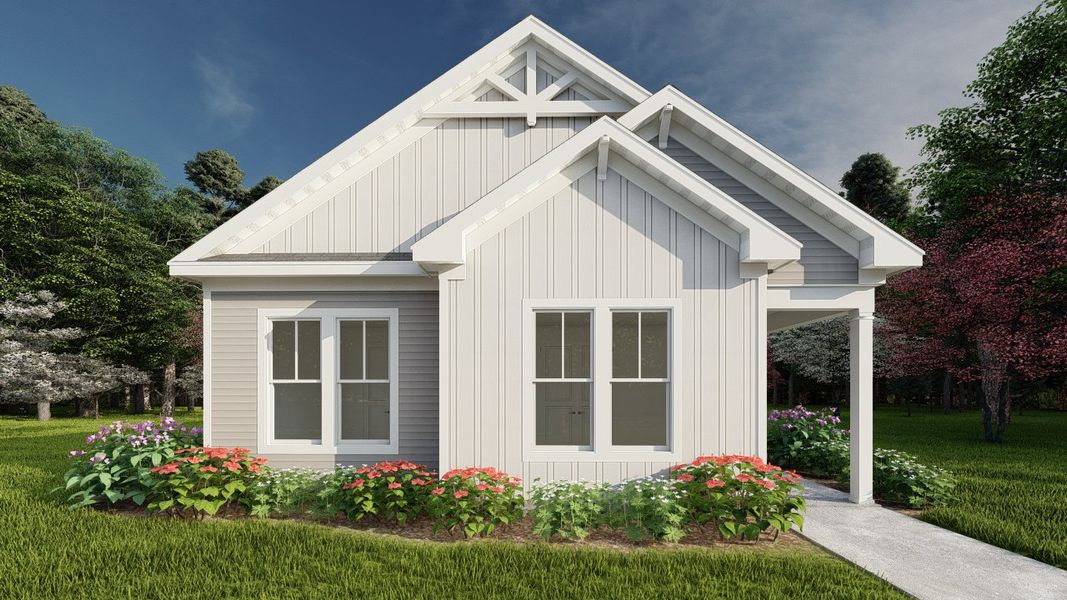 Front exterior of a new home in Tillery Park, Grovetown, GA, highlighting curb appeal (Image 2).