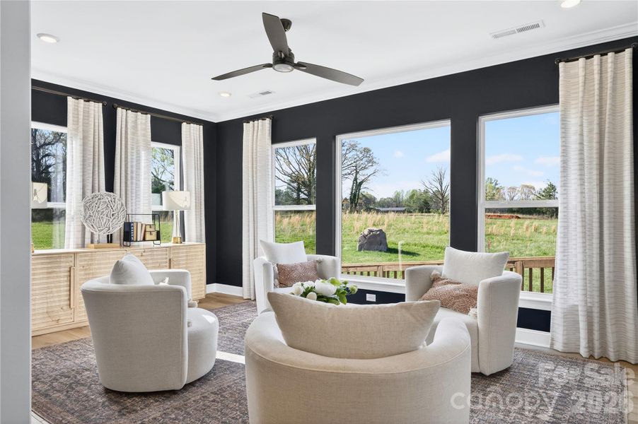 Furnished interior view inside a new home in , Mooresville (Image 6).