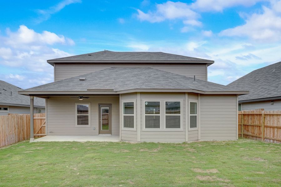 Pearl back exterior at a Meritage Homes community.