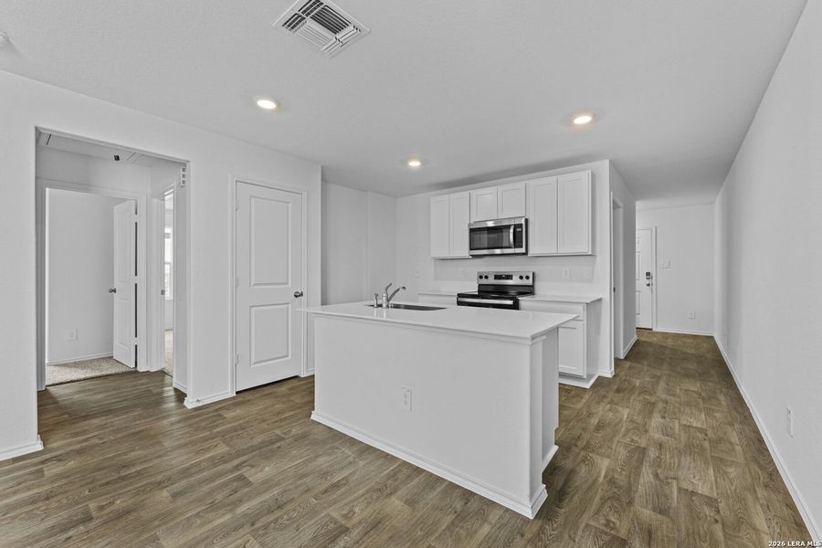 Furnished interior view inside a new home in Sereno Springs, Converse (Image 8). Furnished interior view inside a new home in Sereno Springs, Converse (Image 8).