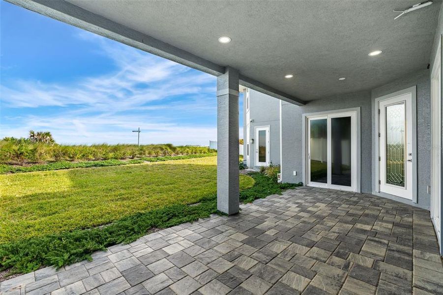 Exterior details and patio area of a home in , Flagler Beach (Image 26). Exterior details and patio area of a home in , Flagler Beach (Image 26).