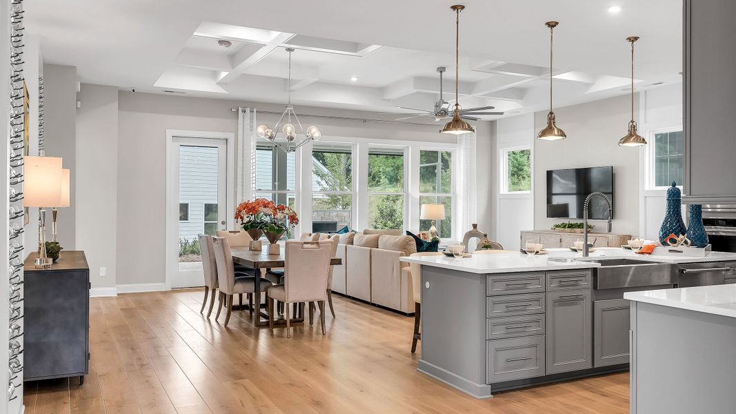 Island Kitchen and Great Room | Model images from sister community Island Kitchen and Great Room | Model images from sister community