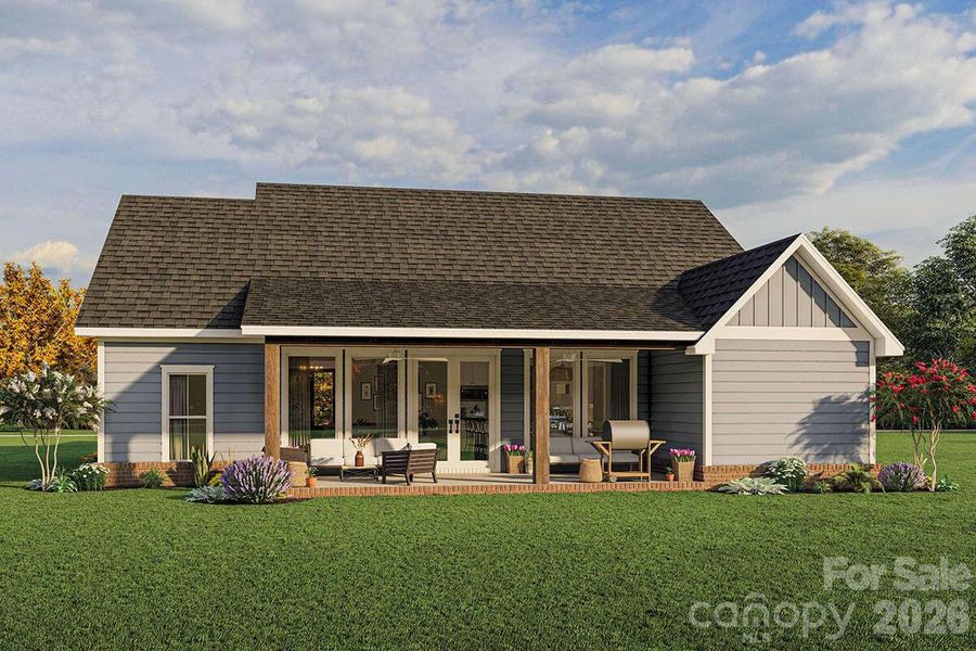 Front exterior of a new home in , Lenoir, NC, highlighting curb appeal (Image 16).