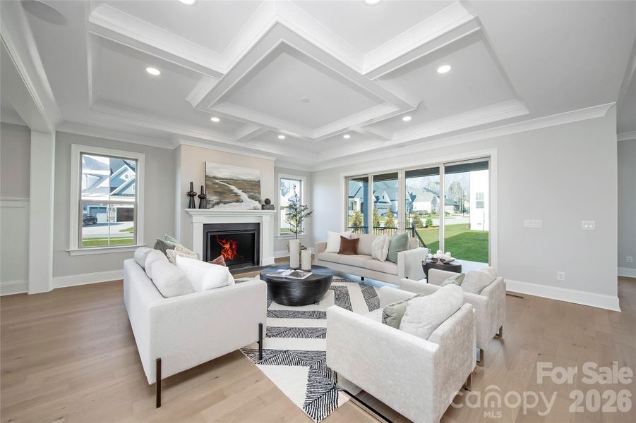 Furnished interior view inside a new home in Heritage at Marvin, Marvin (Image 14).