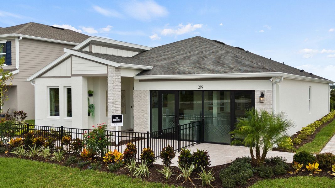 Representative exterior photo of a completed home built from the Castaway by DRB Homes in Willowbrook North, Winter Haven, FL (Image 25).