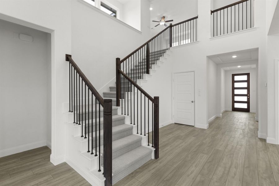 Spacious, unfurnished interior of a new home in Timberbrook, Justin (Image 16). Spacious, unfurnished interior of a new home in Timberbrook, Justin (Image 16).