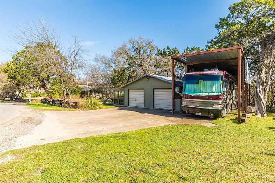 Exterior details and patio area of a home in , Whitney (Image 1). Exterior details and patio area of a home in , Whitney (Image 1).