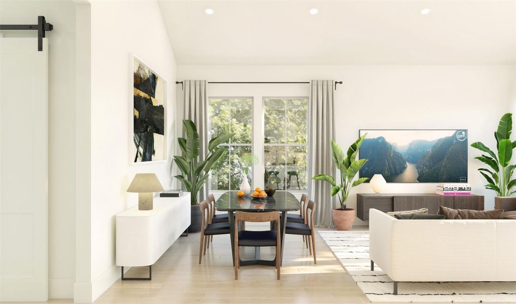 Dining area (*Artist rendering used for illustration purposes only.) Dining area (*Artist rendering used for illustration purposes only.)