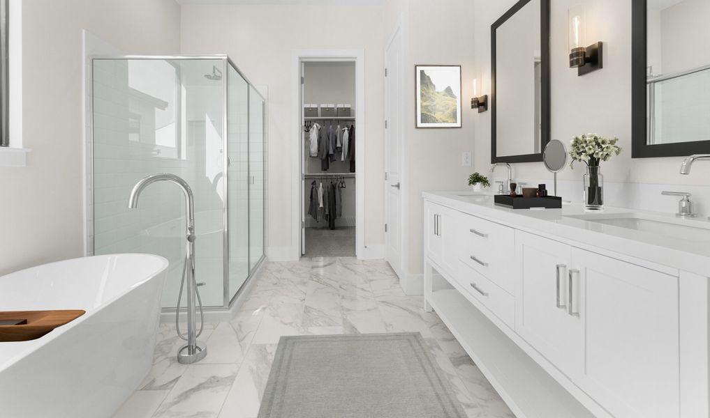 Representative furnished interior of a home built from the Santa Rosa II by K. Hovnanian® Homes in Edgewood, Queen Creek (Image 12).