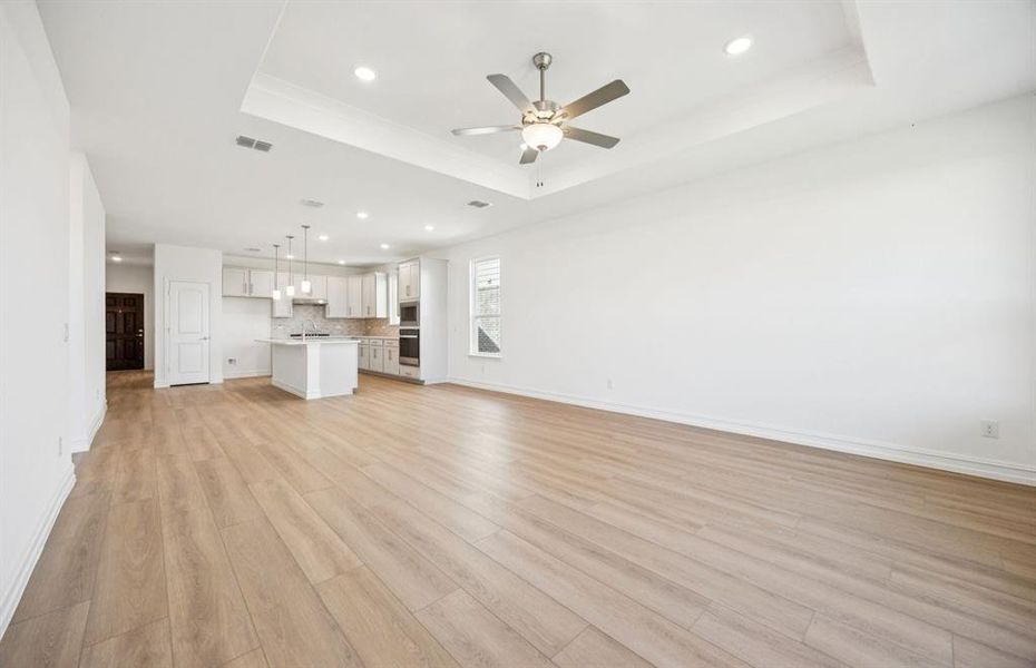 Open concept throughout main living areas