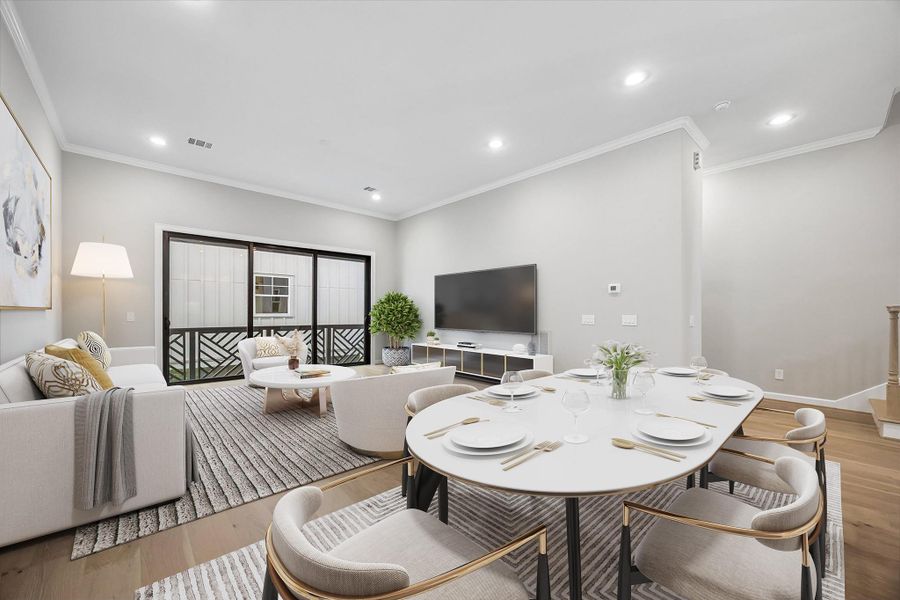 Furnished interior view inside a new home in , Houston (Image 23).